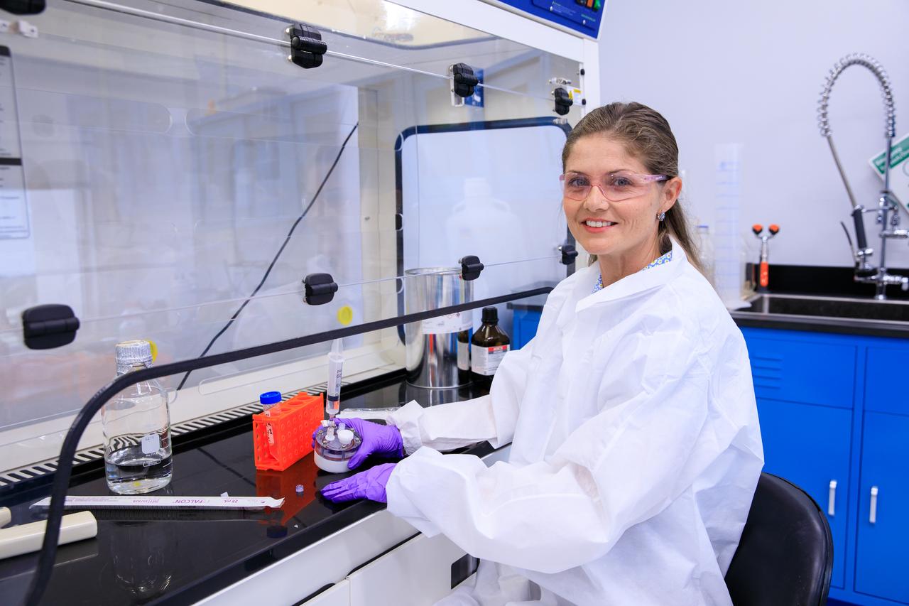Aubrey O’Rourke, a project scientist at NASA’s Kennedy Space Center, is a member of the Crop Production team at the Florida spaceport. One key project on which she is working involves the building and deploying of an automatic genomic sequencer for spaceflight applications. The capability will allow NASA to conduct fundamental research as well as microbial monitoring of water and foods systems off-planet and at remote locations on Earth.