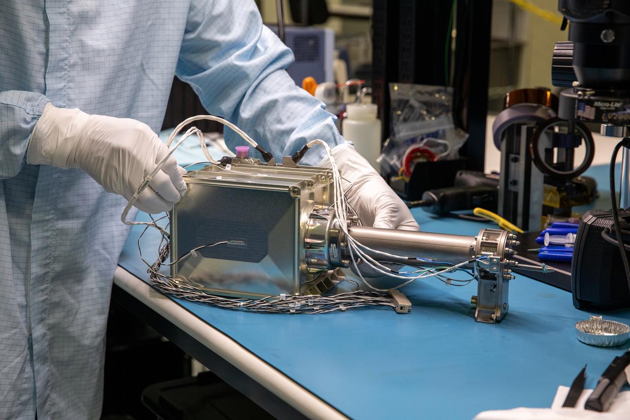 A team of engineers and technicians finished the final assembly step for the MSOLO-2 (Mass Spectrometer Observing Lunar Operations) flight instrument by installing the Calibration Gas System inside of the Space Station Processing Facility at NASA’s Kennedy Space Center in Florida on June 21, 2023. MSOLO is a commercial off-the-shelf mass spectrometer modified to work in space and it will help analyze the chemical makeup of landing sites on the Moon, as well as study water on the lunar surface. 