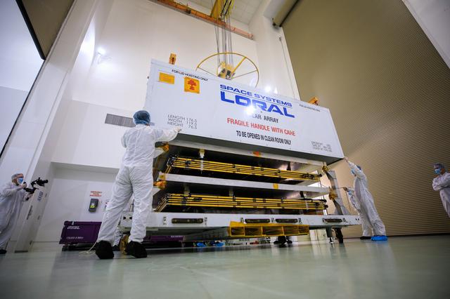 NASA image: Psyche Solar Array Unboxing