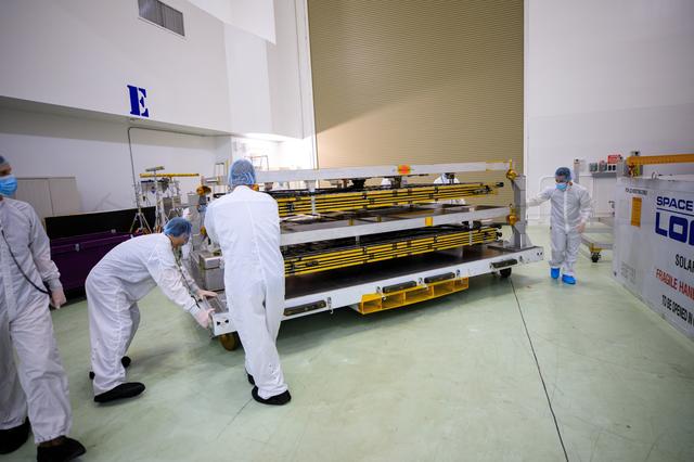 NASA image: Psyche Solar Array Unboxing