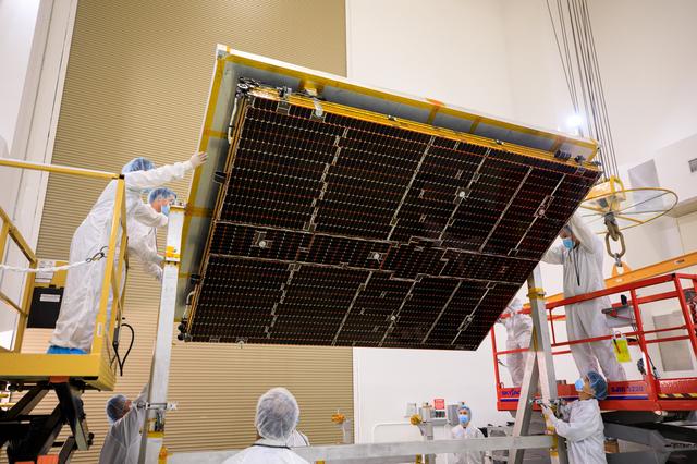 NASA image: Psyche Solar Array Unboxing