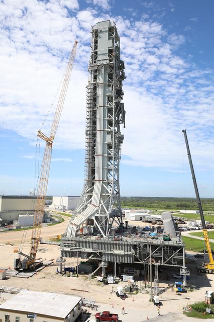 NASA image: Mobile Launcher 1 Modifications and Testing for Artemis II 