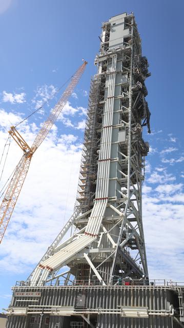NASA image: Mobile Launcher 1 Modifications and Testing for Artemis II 