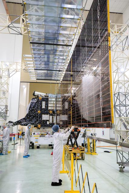 NASA image: NASA's Psyche Solar Array Integration and Walkout