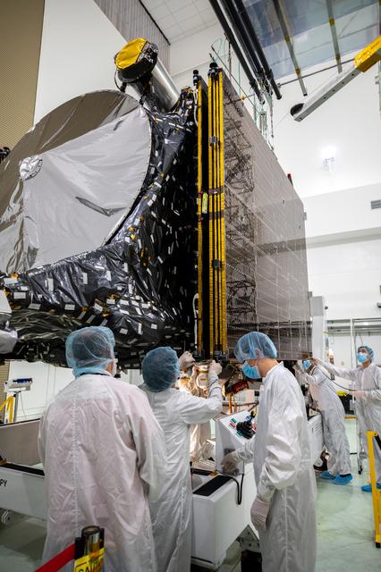 NASA image: NASA's Psyche Solar Array Stowed for Launch