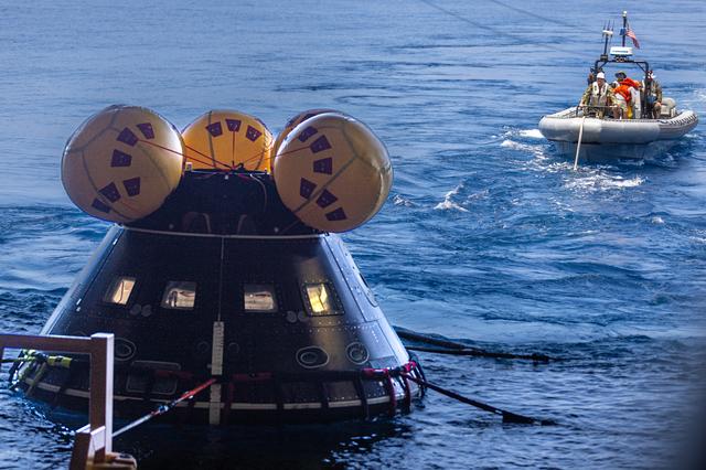 NASA image: Artemis II Orion Underway Recovery Test 10 (URT-10) - Day 2