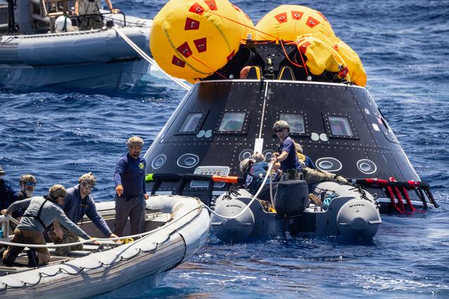 NASA image: Artemis II Orion Underway Recovery Test 10 (URT-10) - Day 3