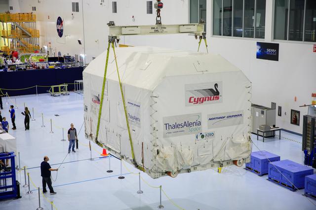 NASA image: NG-20 Cygnus Pressurized Cargo Module Arrival
