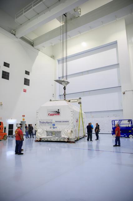 NASA image: NG-20 Cygnus Pressurized Cargo Module Arrival
