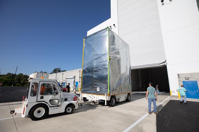 NASA's Psyche Spacecraft Move at Astrotech