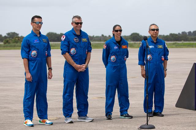NASA’s SpaceX Crew-7 Crew Arrival at Kennedy Space Center