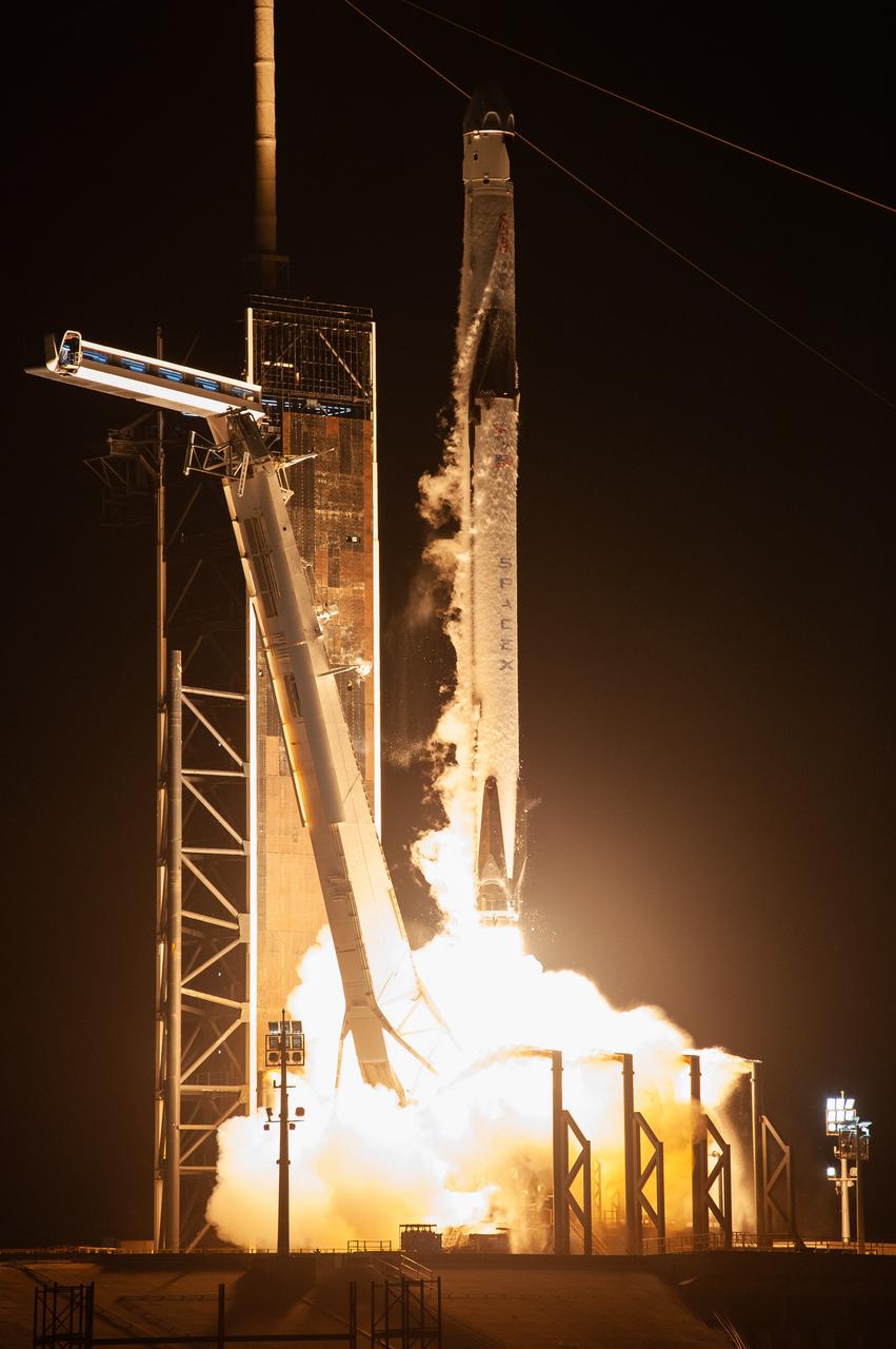 Live launch coverage of NASA’s SpaceX Crew-7 mission, beginning with a summarized video of astronaut suit-up inside the iconic Neil Armstrong Operations and Checkout building and continuing through launch from Kennedy Space Center’s Launch Complex 39A in Florida. The SpaceX Dragon, Endurance, launched at 3:27 a.m. EDT Saturday, Aug. 26, on a Falcon 9 rocket, carrying NASA astronaut Jasmin Moghbeli and ESA (European Space Agency) astronaut Andreas Mogensen, who will serve as spacecraft commander and pilot, respectively. JAXA (Japan Aerospace Exploration Agency) astronaut Satoshi Furukawa and Roscosmos cosmonaut Konstantin Borisov will join as mission specialists. Endurance is scheduled to dock to the International Space Station at 8:39 a.m. EDT Sunday, Aug. 27.