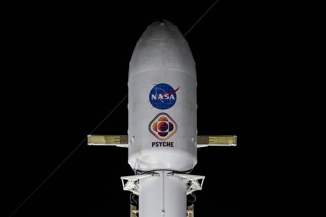 NASA image: Psyche: SpaceX Falcon 9 Heavy Vertical at LC 39A