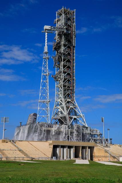 NASA image: Artemis II Water Deluge Test