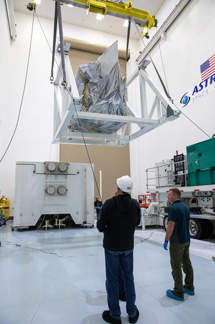 NASA image: PACE Spacecraft Uncrating