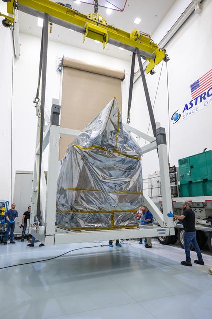 NASA image: PACE Spacecraft Uncrating