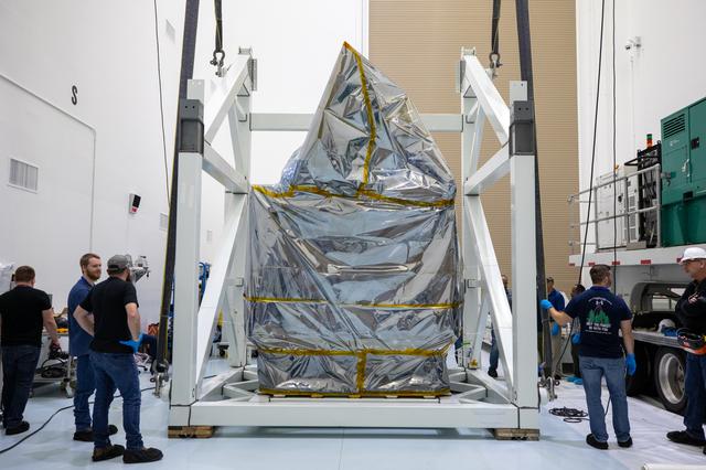 NASA image: PACE Spacecraft Uncrating