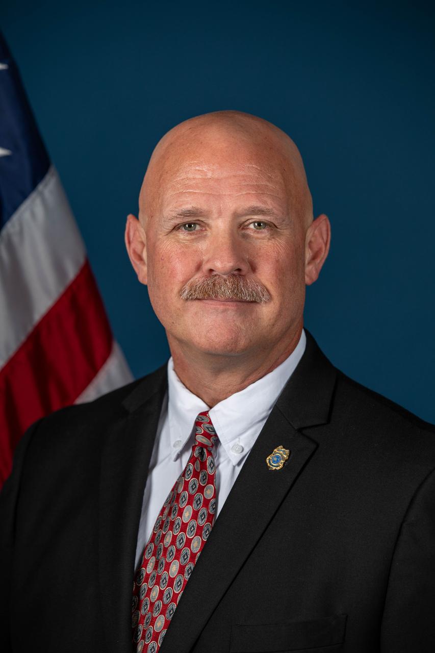 Official portrait of Sean Sanders, special agent, NASA Protective Services Office at the agency's Kennedy Space Center in Florida.