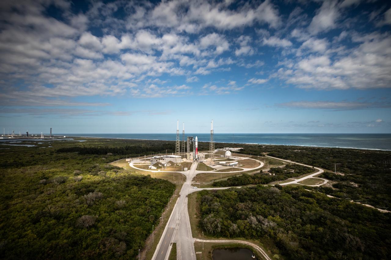 On Friday, Jan. 5, 2024, United Launch Alliance’s Vulcan rocket carrying Astrobotic’s Peregrine lunar lander is rolled out of the Vertical Integration Facility to the launch pad at Space Launch Complex 41 on Cape Canaveral Space Force Station in Florida in advance of a planned lift off at 2:18 a.m. EST Monday, Jan. 8, 2024. Astrobotic’s Peregrine Mission One will carry NASA and commercial payloads to the Moon to study the lunar exosphere, thermal properties, and hydrogen abundance of the lunar regolith, magnetic fields, and the radiation environment of the lunar surface.(Multiple values)