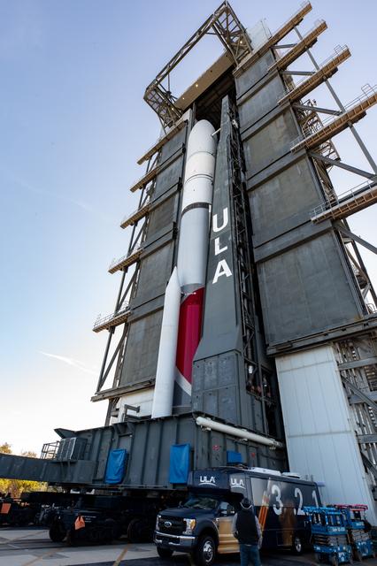 NASA image: CLPS PM-1 Astrobotic/ULA Rollout for Launch