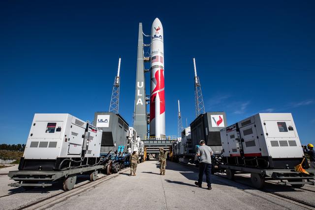 NASA image: CLPS PM-1 Astrobotic/ULA Rollout for Launch