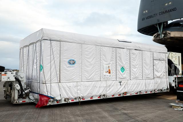 NASA image: GOES-U Spacecraft Arrival and Offload