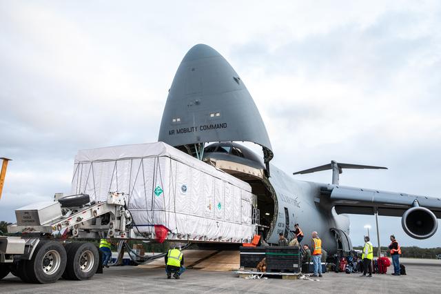 NASA image: GOES-U Spacecraft Arrival and Offload