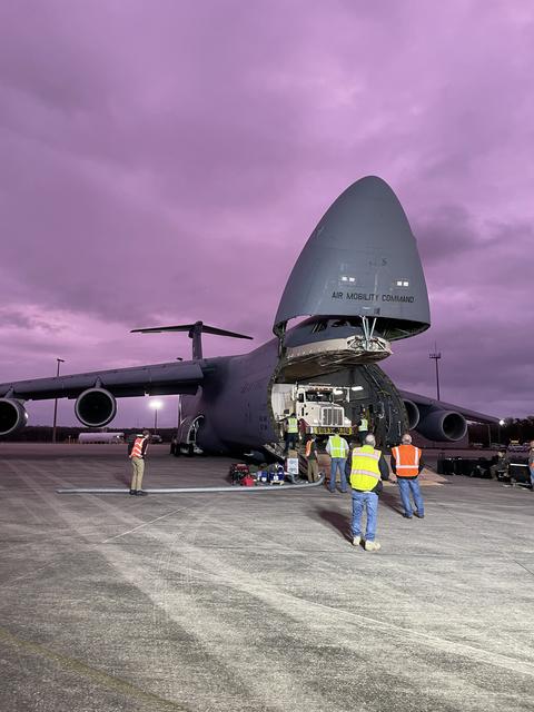 NASA image: GOES-U Spacecraft Arrival and Offload