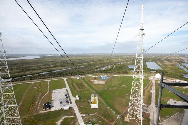 NASA image: Emergency Egress Basket Installation