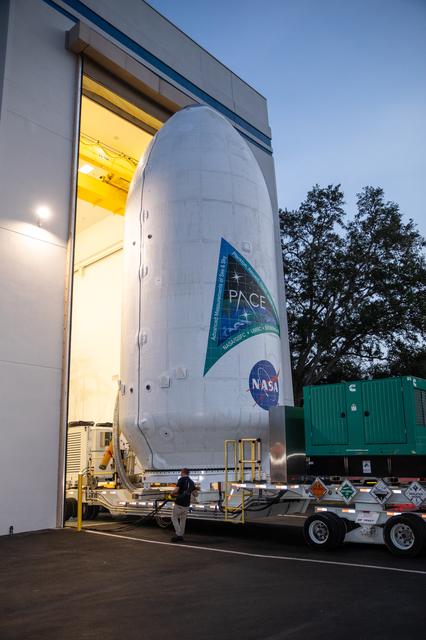 NASA image: PACE Spacecraft Transport from Astrotech to SLC-40