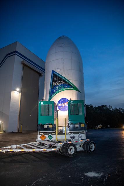 NASA image: PACE Spacecraft Transport from Astrotech to SLC-40