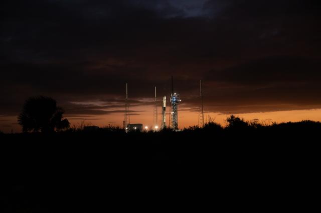 NASA image: SpaceX PACE at Sunset