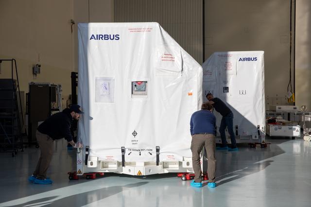 NASA image: NASA’s Europa Clipper Solar Array Arrival at Kennedy Space Center