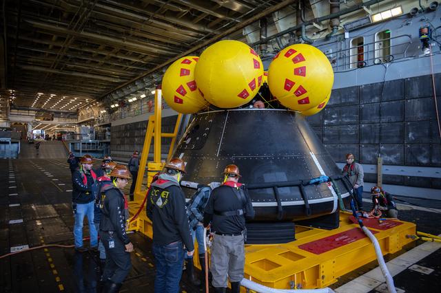 NASA image: Artemis II Orion Underway Recovery Test 11 (URT-11) - Day 2