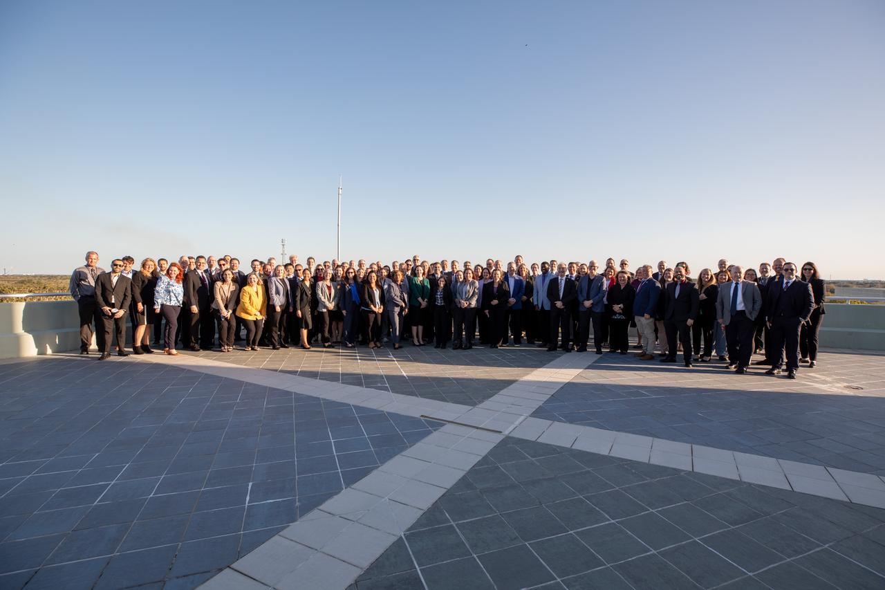 Mission managers with NASA, SpaceX, and international partners gather on Sunday, Feb. 25, 2024, at the agency’s Kennedy Space Center in Florida to complete a Flight Readiness Review for NASA’s SpaceX Crew-8 mission as part of the agency’s Commercial Crew Program. NASA astronauts Matthew Dominick, Michael Barratt, and Jeanette Epps, with Roscosmos cosmonaut Alexander Grebenkin are slated to launch to the International Space Station aboard SpaceX’s Dragon spacecraft, powered by the company’s Falcon 9 rocket from Launch Complex 39A no earlier than 12:04 a.m. EST on March 1, 2024.