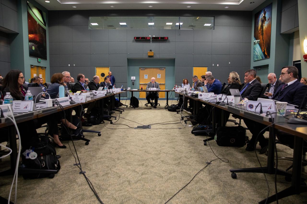 Mission managers with NASA, SpaceX, and international partners gather on Sunday, Feb. 25, 2024, at the agency’s Kennedy Space Center in Florida to complete a Flight Readiness Review for NASA’s SpaceX Crew-8 mission as part of the agency’s Commercial Crew Program. NASA astronauts Matthew Dominick, Michael Barratt, and Jeanette Epps, with Roscosmos cosmonaut Alexander Grebenkin are slated to launch to the International Space Station aboard SpaceX’s Dragon spacecraft, powered by the company’s Falcon 9 rocket from Launch Complex 39A no earlier than 12:04 a.m. EST on March 1, 2024.