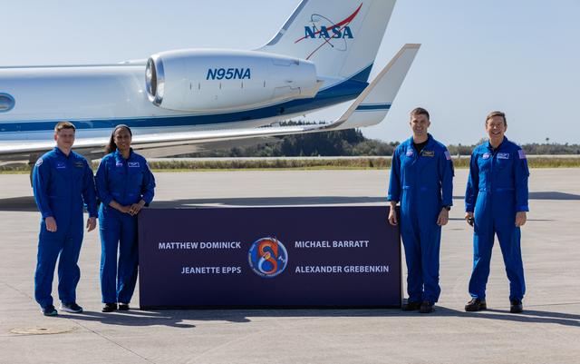 NASA image: NASA’s SpaceX Crew-8 Crew Arrival at Kennedy Space Center
