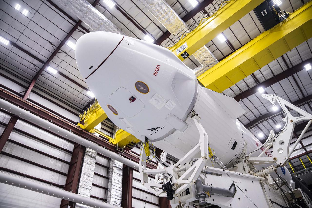 As preparations continue for NASA’s SpaceX Crew-8 mission, a SpaceX Falcon 9 rocket with the company's Dragon spacecraft prepares to roll out to the launch pad of Launch Complex 39A at the agency’s Kennedy Space Center in Florida on Sunday, Feb. 25, 2024, NASA astronauts Matthew Dominick, Michael Barratt, and Jeanette Epps, and Roscosmos cosmonaut Alexander Grebenkin are scheduled to launch to the International Space Station from Launch Complex 39A no earlier than 12:04 a.m. EST on March 1, 2024. 