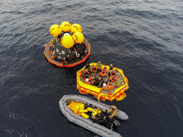 NASA image: Artemis II Orion Underway Recovery Test 11 (URT-11) - Day 5