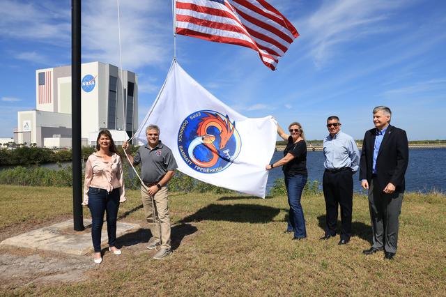 NASA image: SpaceX Crew-8 Flag Raising