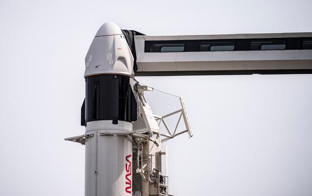 NASA image: SpaceX Crew-8 Vertical at LC-39A, Daytime