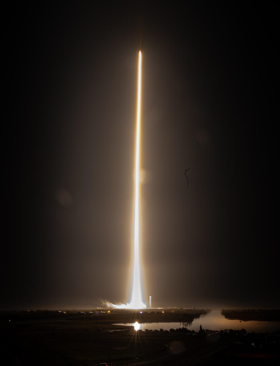 A SpaceX Falcon 9 rocket carrying the company's Dragon spacecraft launches NASA’s SpaceX Crew-8 mission to the International Space Station with NASA astronauts Matthew Dominick, Michael Barratt, and Jeanette Epps, and Roscosmos cosmonaut Alexander Grebenkin aboard at 10:53 p.m. EST on Sunday, March 3, 2024, from NASA’s Kennedy Space Center in Florida. NASA’s SpaceX Crew-8 mission is the eighth crew rotation mission with SpaceX to the station, and the ninth flight of Dragon with people as part of the agency’s Commercial Crew Program.
