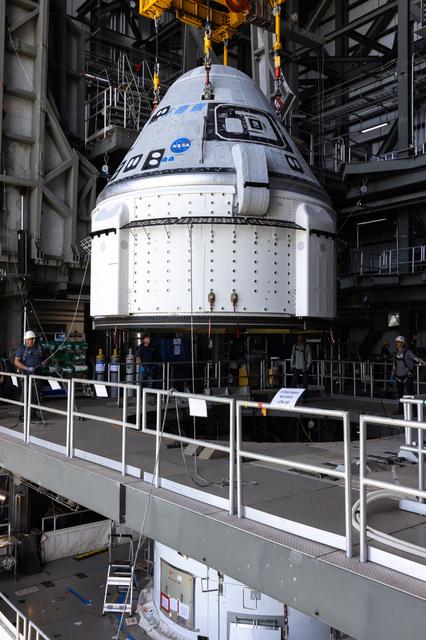 NASA image: Boeing CFT Starliner Lift and Mate