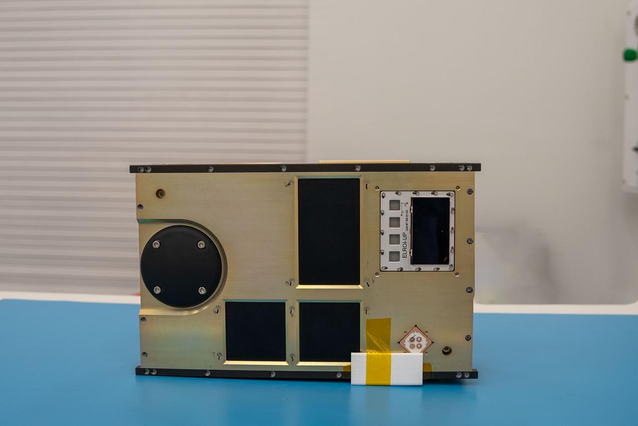 NASA’s CubeSat R5 Spacecraft 4 (R5-S4) awaits integration at Firefly’s Payload Processing Facility at Vandenberg Space Force Base, California on Wednesday, April 24, 2024. R5-S4, along with several other CubeSats, will launch to space on an Alpha rocket during NASA’s Educational Launch of Nanosatellites (ELaNa) 43 mission as part of the agency’s CubeSat Launch Initiative and Firefly’s Venture-Class Launch Services Demonstration 2 contract.