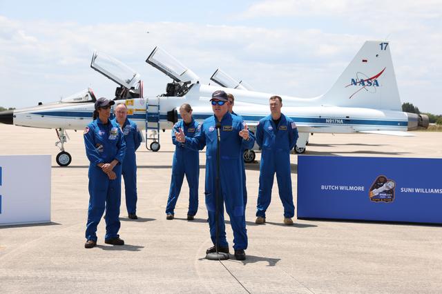 NASA image: NASA’s Boeing Crew Flight Test Crew Arrival