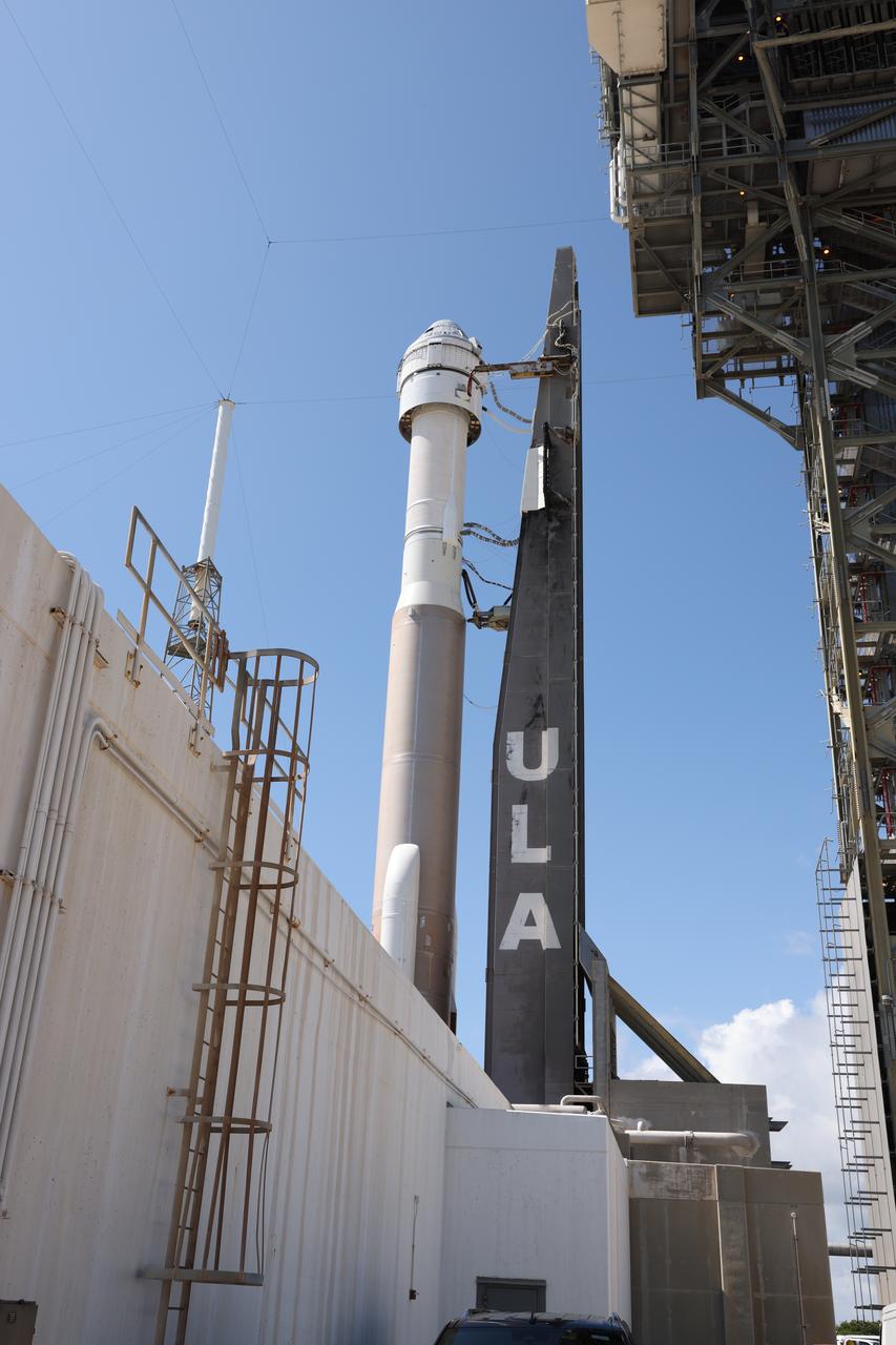 Boeing’s Starliner spacecraft atop the United Launch Alliance Atlas V rocket rolls out from the Vertical Integration Facility to the launch pad of Space Launch Complex-41 at Cape Canaveral Space Force Station in Florida on Saturday, May 4, 2024, ahead of NASA’s Boeing Crew Flight Test. As part of the agency’s Commercial Crew Program, NASA astronauts Butch Wilmore and Suni Williams are the first to launch to the International Space Station aboard Boeing’s Starliner spacecraft. Liftoff is scheduled for 10:34 p.m. ET Monday, May 6.