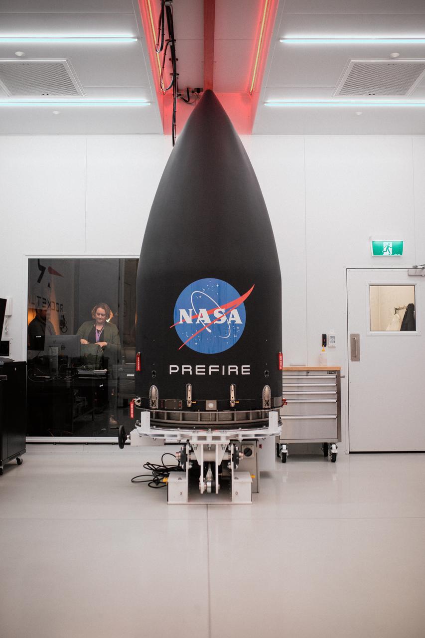 Technicians integrate NASA’s PREFIRE (Polar Radiant Energy in the Far-InfraRed Experiment) payload inside the Rocket Lab Electron rocket payload fairing on Wednesday, May 15, 2024, at the company’s facility in New Zealand. The agency’s PREFIRE mission to study heat loss to space in Earth’s polar regions will launch two CubeSats on two different flights aboard Rocket Lab's Electron rockets from the company’s Launch Complex 1 in Māhia, New Zealand.