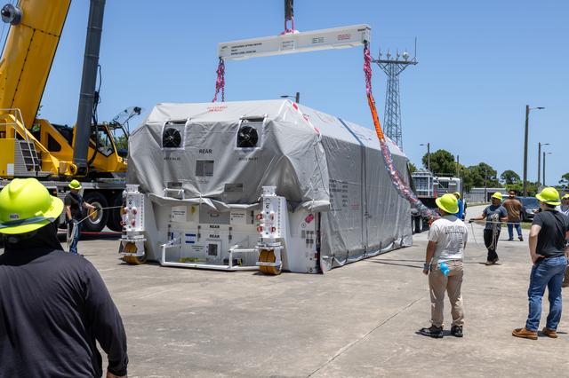 NASA image: NASA's Europa Clipper Unboxing at Kennedy Space Center