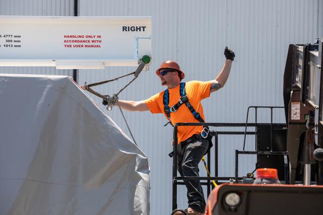 NASA image: NASA's Europa Clipper Unboxing at Kennedy Space Center