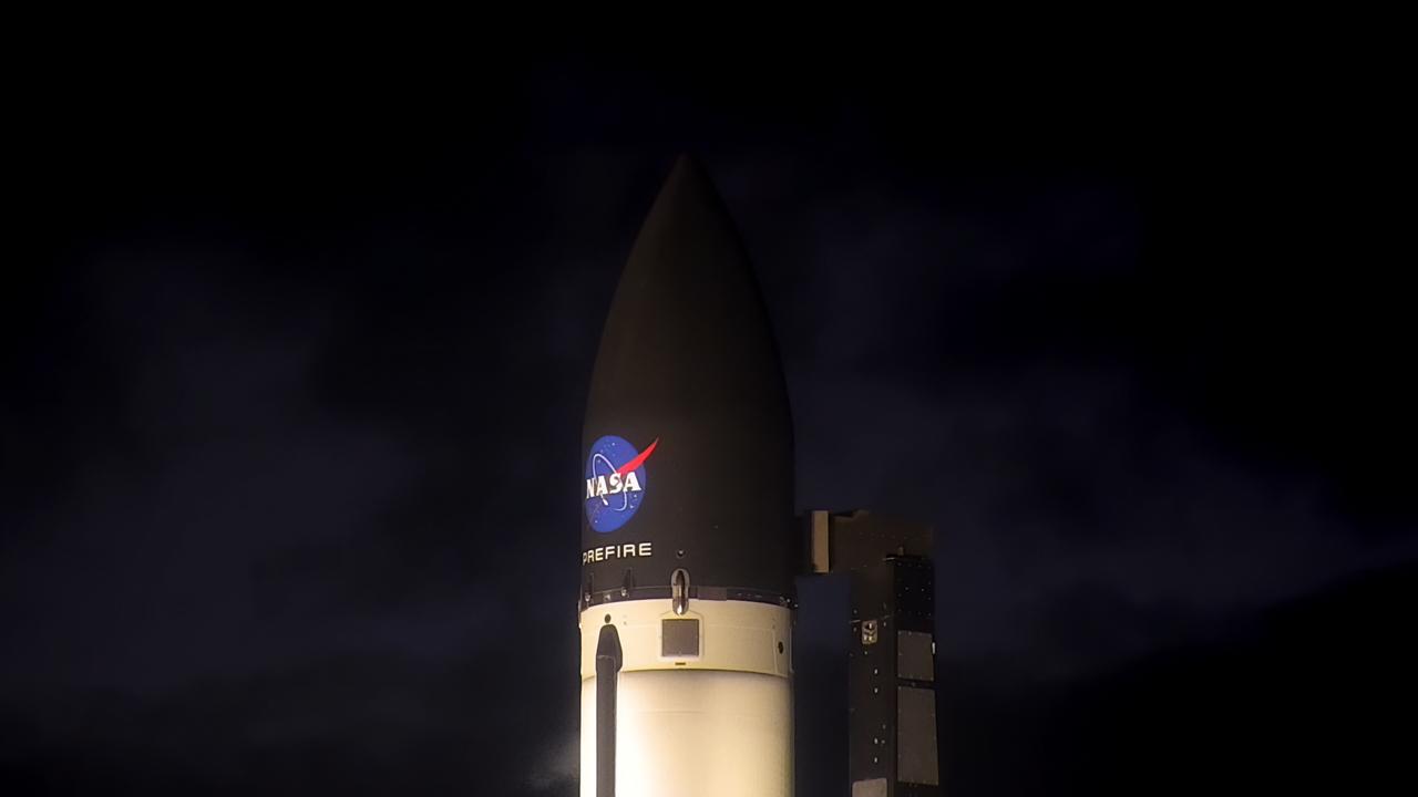 Rocket Lab’s Electron rocket is vertical on the pad Saturday, May 25, 2024, at Launch Complex 1 in Mahia, New Zealand, loaded with the first of two identical 6U CubeSats for NASA’s PREFIRE (Polar Radiant Energy in the Far-InfraRed Experiment) mission to help close a gap in our understanding of how much of Earth’s heat is lost to space from the Arctic and Antarctica. Liftoff of the first CubeSat launch, which Rocket Lab named “Ready, Aim, PREFIRE,” occurred at 7:41 p.m. NZST (3:41 a.m. EDT). 